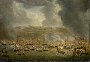 Gerardus Laurentius Keultjes The assault on Algiers by the allied Anglo-Dutch squadron Spain oil painting artist